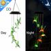 Hummingbird Solar Wind Chimes for Outside Gifts for Mom Grandma Birthday Gift Outdoor Color Changing Windchimes Lights for Garden Yard Porch Window Decorations USA