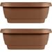 Deck Rail Planter Balcony ( Deck Balcony Rail Planter 24 Black 2 Pack Chocolate)