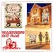 50% off Valentines Day Garden Flag Double Sided Valentine Burlap House Flags Love Hearts Tree Red Truck with Rose Flowers Flags Valentines Day Decorations for Home Wedding Yard(12 x 18 Inch)