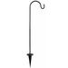 3 Pack Iron Floor Plug Outdoor Shepherd Hook Flag Shepherds Hooks for 92 Inch Feeder Hanger Weddings Courtyard Hanging Lantern