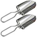 2Pcs Small Gardening Shovel Stainless Steel Camping Shovel Portable Camping Shovel Small Hiking Shovel