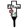 Metal Cross Garden Stake Graves Cemetery Memorial Plaque Cross Stake Yard Stake Grave Markers for Mom Memorial Signs Marker Gifts for Dad Outdoors Yard Remembrance