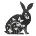 Parrot Wall Decoration Rabbit Garden Stakes Lawn Rabbit-shape Ornament Decorate Outdoor Sign Spring