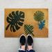 Outdoor Rug Welcome To The Jungle Funny Doormat Leaf Green Home Decor Mat Flocked Be Nice Or Flower Decorations For Bathroom Rugs Bedroom