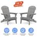 Wood Lounge Patio Chair for Garden Outdoor Wooden Folding Adirondack Chair Set of 2 Solid Cedar Wood Lounge Patio Chair for Garden Lawn Backyard