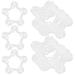 50 Pcs Balloon Rings Buckle Clip Connector Balloons Accessories Folder Stand Wedding Ceremony Decorations Style White Plastic