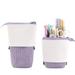 Back to School Saving! Feltree Pencil Case Pen Pencil Telescopic Holder Stationery Case Corduroy Stand-up Transformer Bag