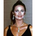 Lynda Carter decked out in diamond earrings & necklace 1970 s glamour 8x10 photo