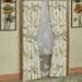Floral Butterfly Eden Tailored Eggshell Curtain Pair 84 x 84
