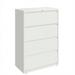 Hirsh 36 Wide 4 Drawer Metal Lateral File Cabinet - White - 2 units total