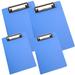 4 Pcs File Clipboards Paper File Organizer Paper File Base Folder Hanging Metal Office