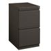 Pemberly Row 20 Deep 2 Drawer Metal Mobile File Cabinet - Charcoal - 12 units