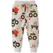 Augper Baby s Day Boy s Jogger Pants Dinosaur Car Print Drawstring Elastic Sweatpants