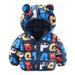 Cathalem Big Kid Coat Toddler Coats Big Kids Jacket Girl Print Spring Winter Cute Coat Hooded Padded Jacket Outwear Clothes Star Jacket (Blue 2-3 Years)