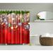 LICHENGTAI Christmas Shower Curtain Washable Durable Waterproof Decoration Home Bathroom Creative Printing for Party Backdrop Room Divider Curtain Closet Curtain Christmas starry sky 150cmx180cm