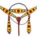 40BH Hilason Western Horse Headstall Breast Collar Set American Leather