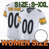 NFL_Jerseys 08H Jersey Pittsburgh Steelers #36 Jerome Bettis 43 Troy Polamalu 50 Ryan Shazier 55 Devin Bush NFL Women Limited Jersey