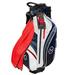 NEW Zero Friction Golf Stand / Carry Bag 6-Way Top - Navy / White