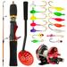 OWSOO Fishing Rod Ice Set Ice Rod Reel Combo Reel Combo Ice Rods Kit Ice Pole Rods Kit Pole Ice Reel BUZHI Demwa mewmewcat Ice SCO- Ice QISUO Reel Pole Rods