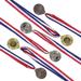 6 Pcs Gold Silver and Bronze Medals Decor for Children Awards Party Supply Birthday Favors Kids