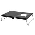 1pc BBQ Table Camping Table Outdoor Folding Table Grill Table for Home (Black)