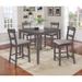 Red Barrel Studio® Giralda Contemporary Modern Wood Rectangular 5-Piece Counter Height Dining Room Set in Gray | Wayfair