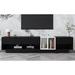 Latitude Run® Homerus 74.8" W One-Piece Storage Credenza in Black | 16.5 H x 74.8 W x 15.7 D in | Wayfair 1BE2911CA82D4E448EA08B87DDA0423C