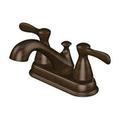 OakBrook Oil Rubbed Bronze Two-Handle Bathroom Sink Faucet 4 in.