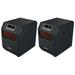 GnHoCh 4- Quartz Infrared Portable Large Room Electric Space Heater with 3 Heat Power Settings Black (2 Pack)