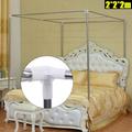 Canopy Bed Frame Post Queen Size Stainless Steel Bed Canopy Frame Poles Four Corner Bed Bracket Fit for Metal Bed Wood Bed Bedroom Decor Four Corner Netting Bracket (2 * 2 * 2m)