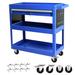 Rolling Tool Cart Premium 1-Drawer Utility Cart Heavy Duty Industrial Storage Organizer Mechanic Service Cart with Wheels and Locking System