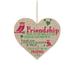 Friendship Heart Shaped Single Side Printing Pendant Home/Garden Tree Pendant Heart Shaped Pendant Friendship Gift