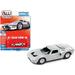 1965 Ford GT40 MK1 Silver Metallic Vintage Muscle Limited Edition 1/64 Diecast Model Car by Auto World