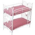 Dollhouse Bunk Bed Furniture Accessories Wood Baby Toys Bassinet Double Layer Miniature