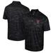 Men's Colosseum Black Texas Tech Red Raiders Daly Print Polo