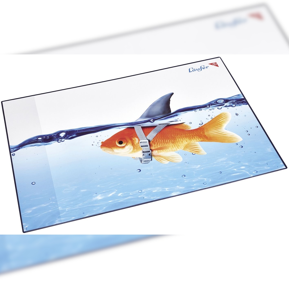 Läufer 46649 Schreibunterlage Motiv Goldhai(S) Image