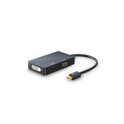 CSL 3in1 Mini DisplayPort zu HDMI, DVI, VGA Adapter Konverter, miniDP 1.2 4k 3840x2160 UHD 2160p, 0,15m Image