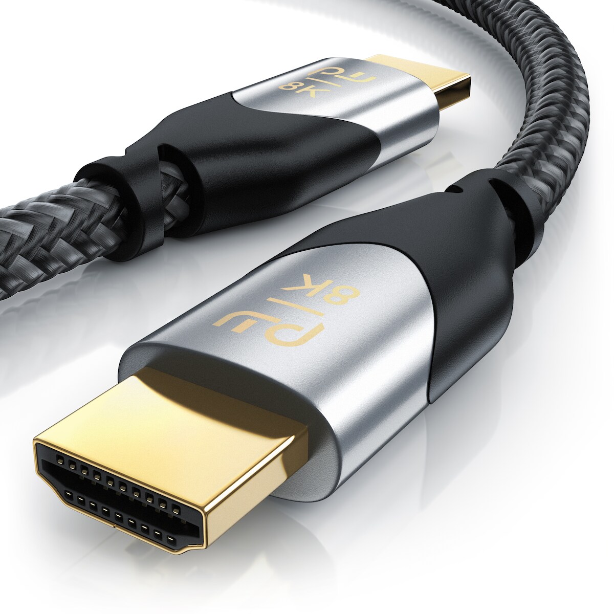 Primewire 8k HDMI Kabel 2.1, Ultra High Speed II mit Ethernet, 8K UHD II, 3D TV, eARC, HDR10+ - 4320p 120 Hz mit DSC, 7680 x 4320, Nylonmantel - 4 m Image