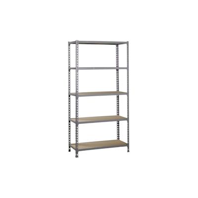 PROREGAL Schwerlastregal BIG MULI | HxBxT 200x110x40cm | 5 Fachböden | Fachlast 200kg | Grau | Lagerregal Kellerregal Werkstattregal Metallregal Image