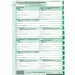 RNK Vordruck Mahnbescheid A4 für maschinelle Bearbeitung VE=10 Stück Image
