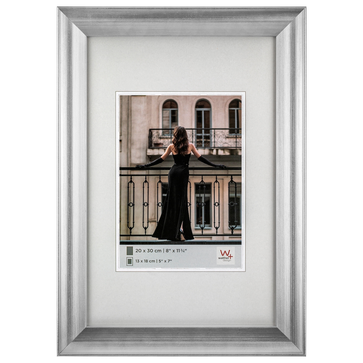 walther + design Venice PS-Rahmen, silber, 13 x 18 cm Image
