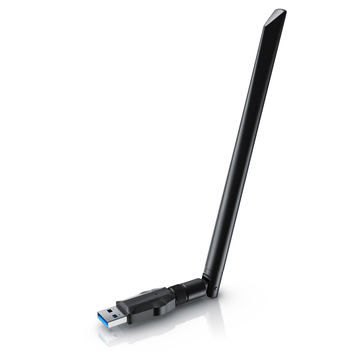 Aplic WLAN Adapter 1200MBit/s - 2,4Ghz + 5Ghz - Dual Band - 5 dBi externe Antenne - Mini WiFi Stick 1200 MBit/s - Wireless LAN - USB 3.2 Gen.1 Image