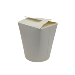 500 Weiße Faltboxen Asiaboxen Ø 80-85 x 95 mm 500ml Dönerboxen Pommesboxen Image