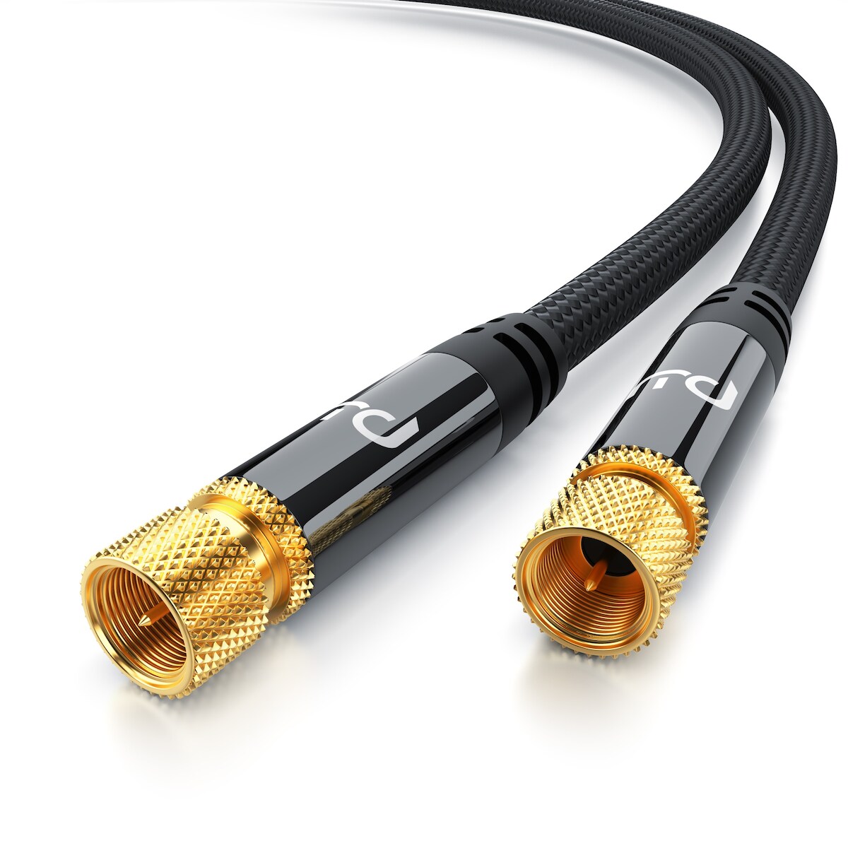 Primewire HDTV Satellitenkabel mit Braiding - 135Db - 75 Ohm - Stoffummantelung - 2 m Image