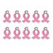 50 Pcs Ribbon DIY Pendant Women Pink Metal Earrings Jewelry Findings Charms Miss