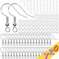 Hypoallergenic Earring Hooks Kit Anezus 720Pcs Earring Making Kit with Hypoallergenic Earring Hooks Earring Backs and Jump Rings for Earring Making and Repair