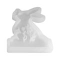 KANY Easter Molds Cute Rabbit Scented Candle Silicone Mold Ornaments Decorative Cake Baking Mold Crayon Molds Easter Silicone Molds Bunny Silicone Mold A 7.5Ã—11.4Ã—0.6cm