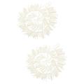 2 PCS Pearl Tassel Lace Decor Dreses Clothing Pearl Tassel Beaded Fringe Bride Outfits Pearl Fringe Trim Clothing Trims