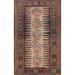 Tribal Geometric Kilim Persian Vintage Area Rug Wool Carpet - 2'10"x 5'0"