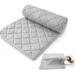 Biloban Toddler Blanket for Daycare - 39" x 47" - Grey